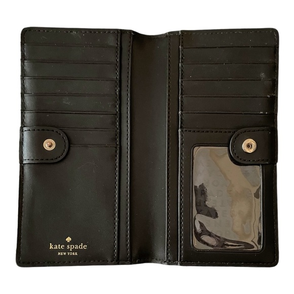 Kate Spade Rare Laurel Way Pebbled Leather Floral Cutout Flowers EUC RARE - Picture 5 of 5